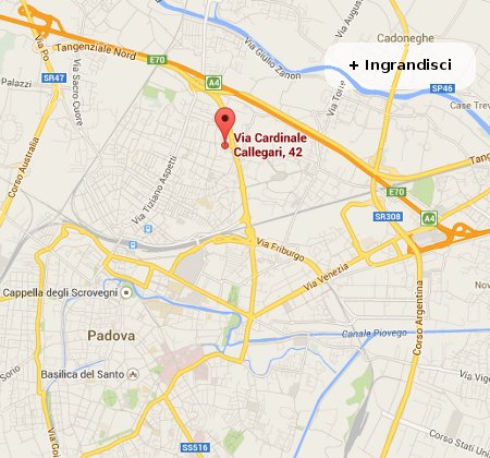 mappa come raggiungerci